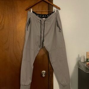 American Eagle Outfitters Men's Light Gray Joggers